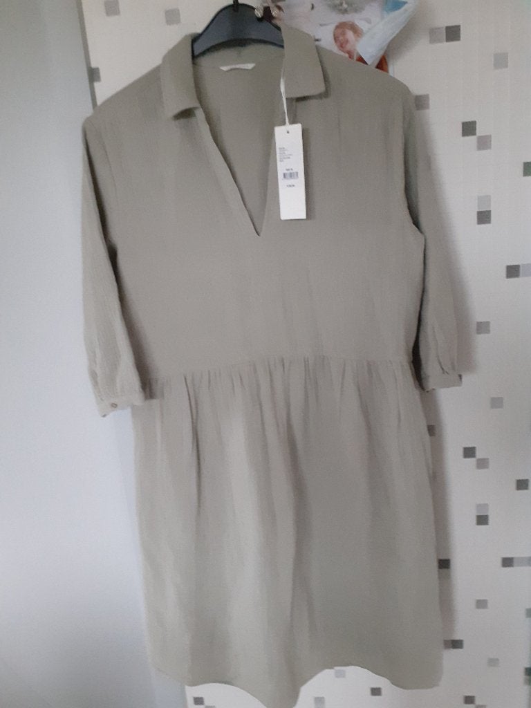 kleed YAYA Women Maat 38 Nieuw Groen/grijs/beigeachtig, Kleding | Dames, Ophalen of Verzenden, Nieuw, Maat 38/40 (M), Beige