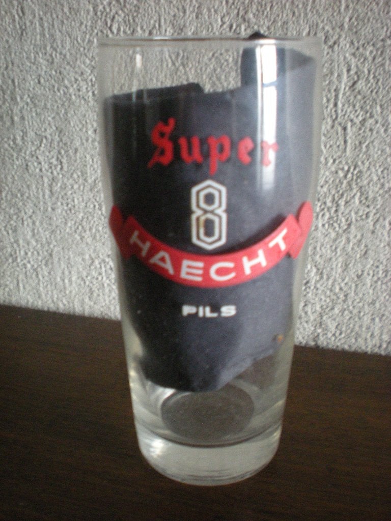 HAECHT Super 8, Verzamelen, Biermerken, Ophalen of Verzenden, Zo goed als nieuw, Glas of Glazen