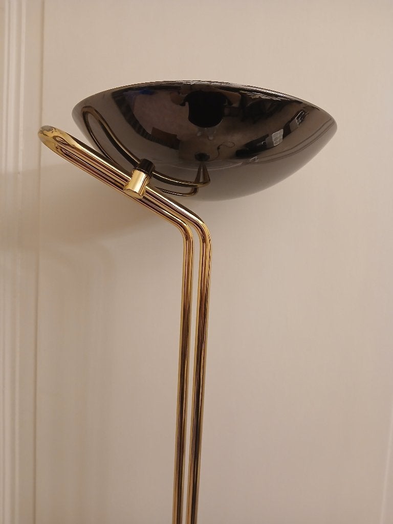 Lampe Halogène sur pied couleur doré /et bronze, Enlèvement