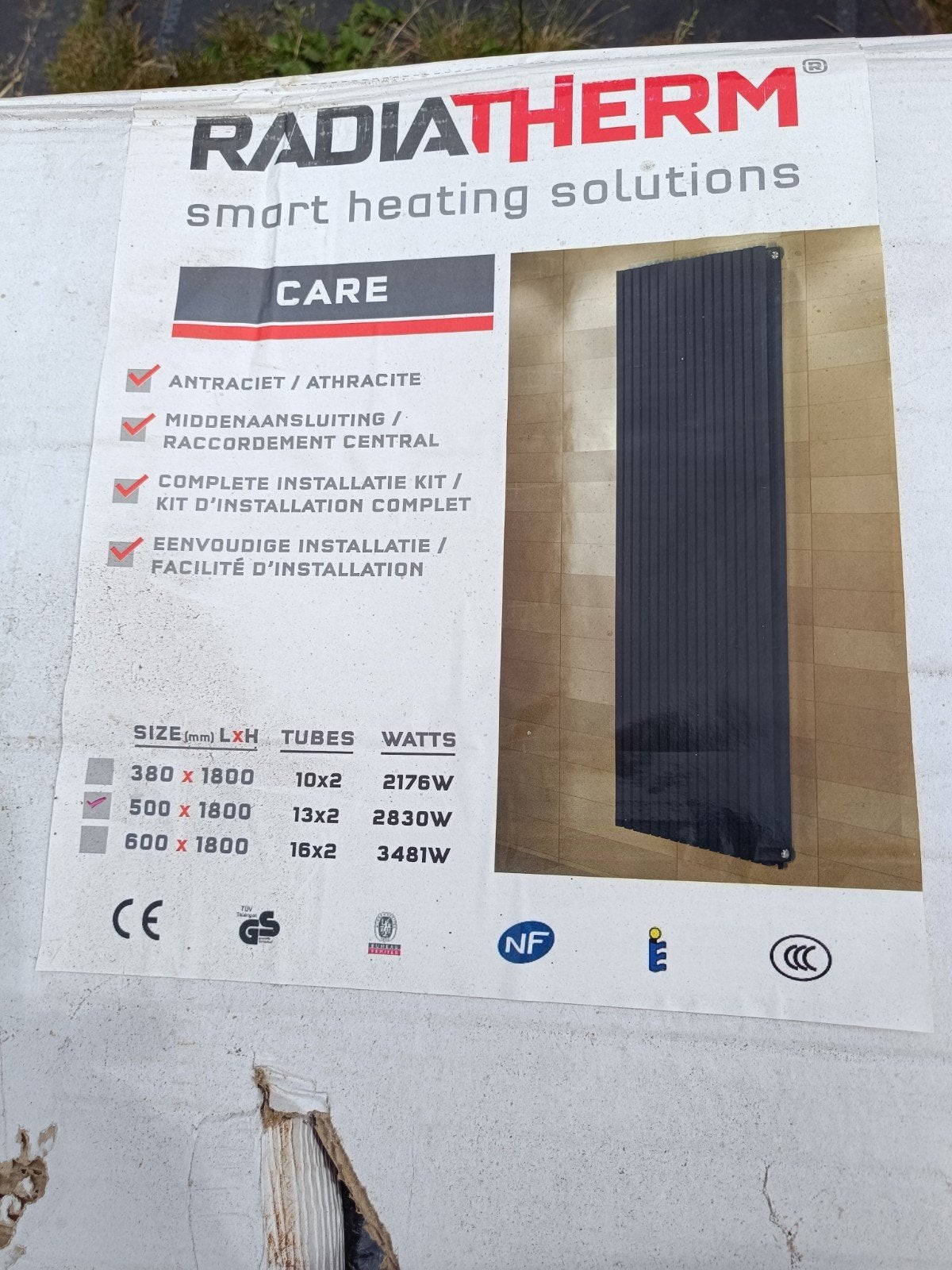Design radiator, Enlèvement, Radiateur