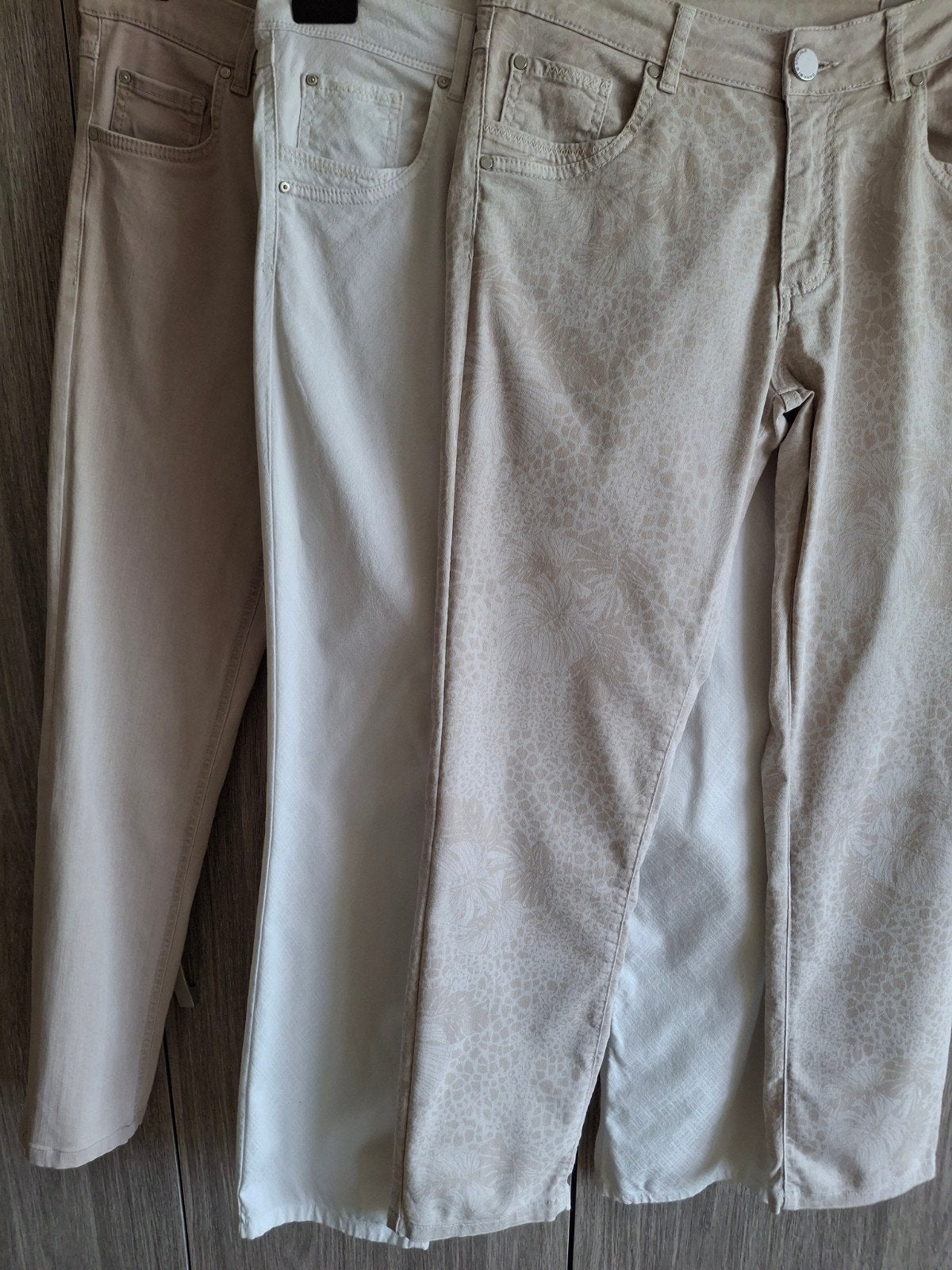 damesbroeken 3stuks maat 40., Ophalen, Maat 38/40 (M), Beige