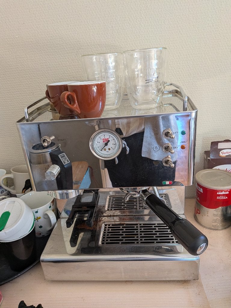 Quickmill 3035 - Pistonmachine met Koffiemolen, Elektronische apparatuur, Ophalen, Gebruikt, Espresso apparaat, 2 tot 4 kopjes