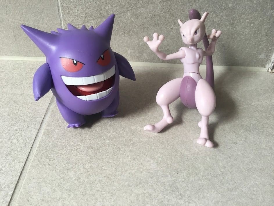 Pokémon gevechtsfiguren Gengar en Mewto, Kinderen en Baby's, Ophalen of Verzenden