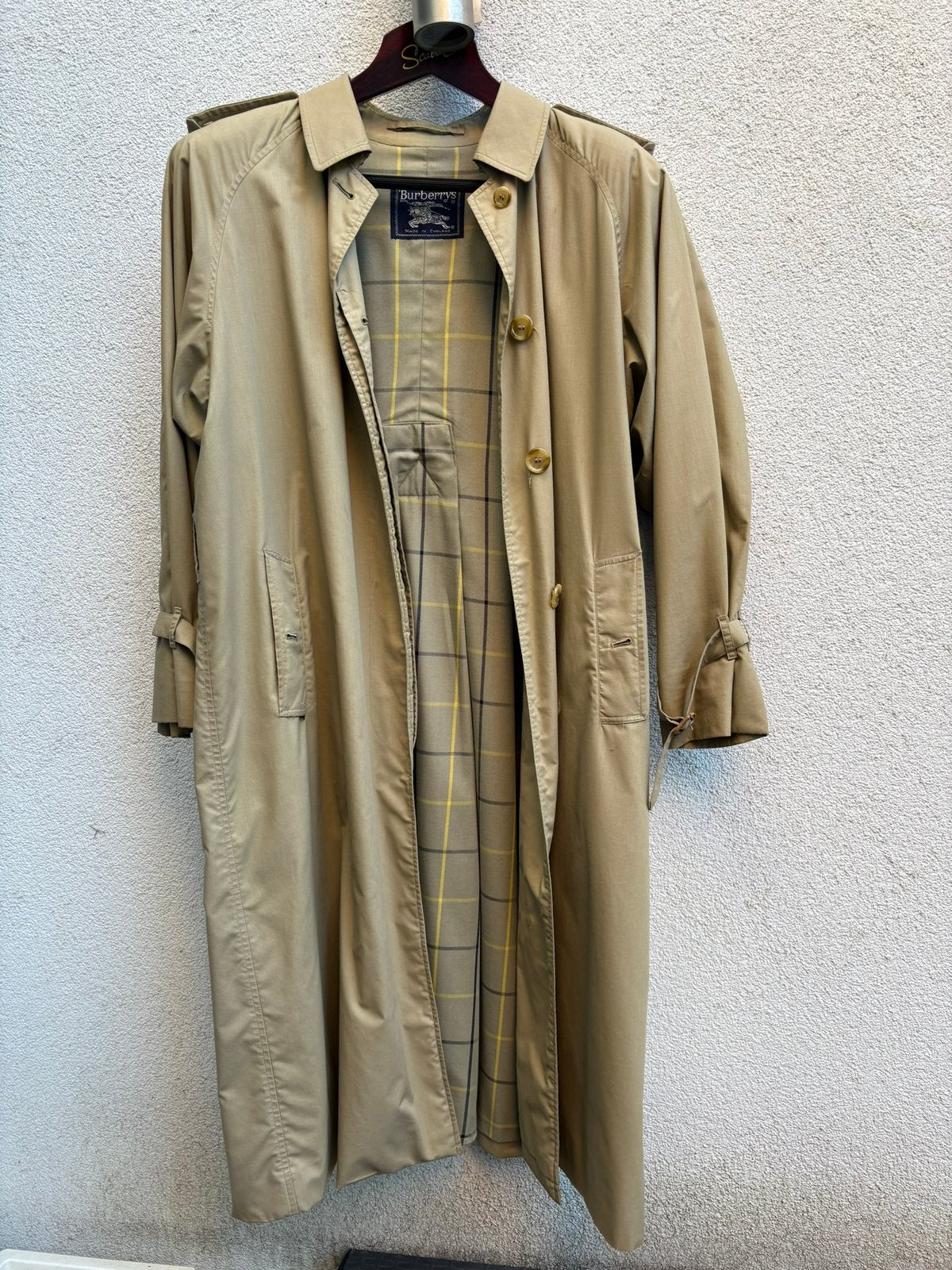 Trench-coat vintage Burberry, Enlèvement ou Envoi, Comme neuf, Taille 42/44 (L), Beige