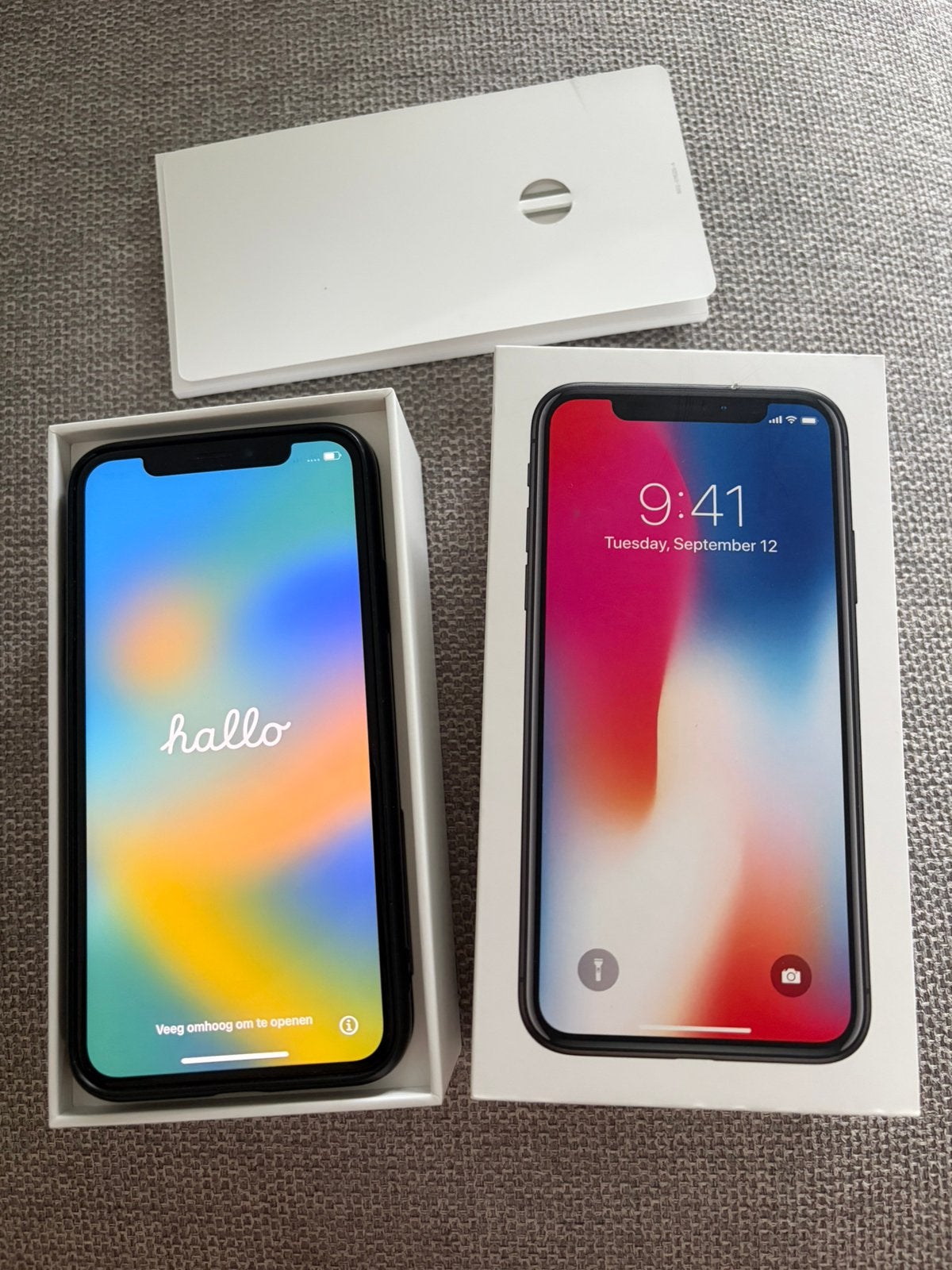 iPhone 10 (iPhone X) 64GB met schade (alles werkend), Telecommunicatie, Gebruikt, Zwart, 64 GB, 55 %