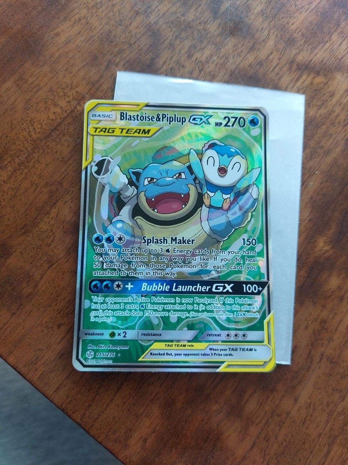 Pokemonkaart Blastoise & Piplup, Ophalen of Verzenden