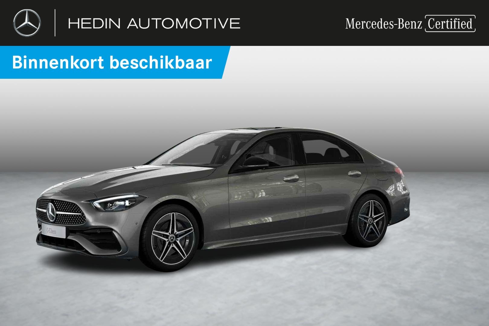 Mercedes-Benz C-Klasse 300 e Berline AMG Line | Panoramisch, Autos, Argent ou Gris, 1800 kg, Noir, Automatique
