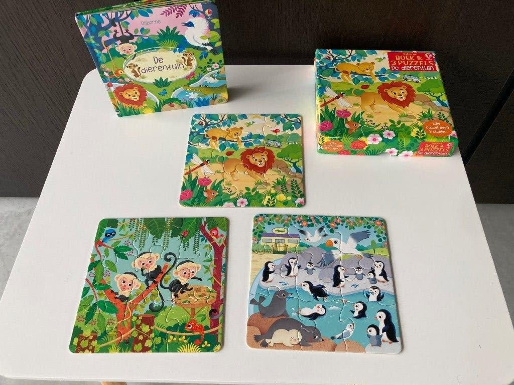 Puzzel met boekje, Kinderen en Baby's, Ophalen, Minder dan 10 stukjes, Gebruikt, 2 tot 4 jaar