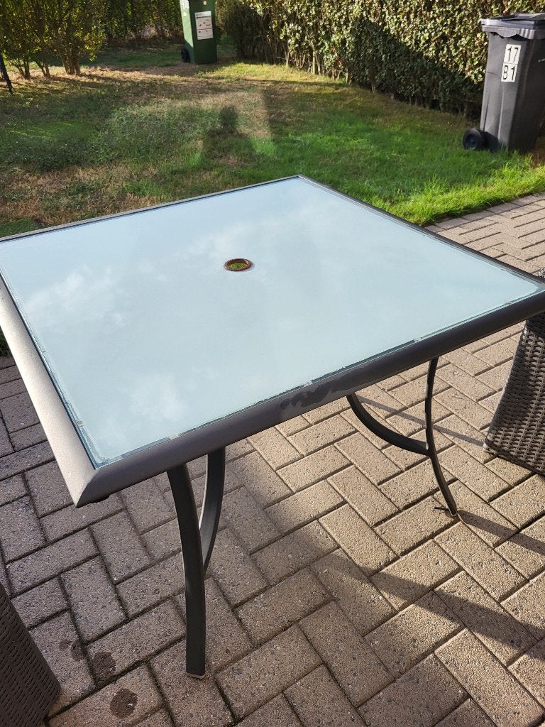 Tuintafel, Jardin & Terrasse, Enlèvement, Utilisé, Carré, Aluminium
