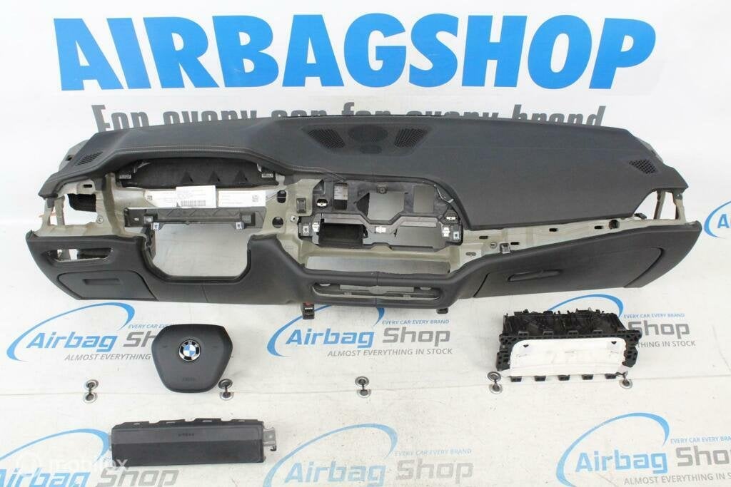 Airbag kit Tableau de bord cuir gris couture BMW 3 serie G20, Enlèvement ou Envoi, Utilisé