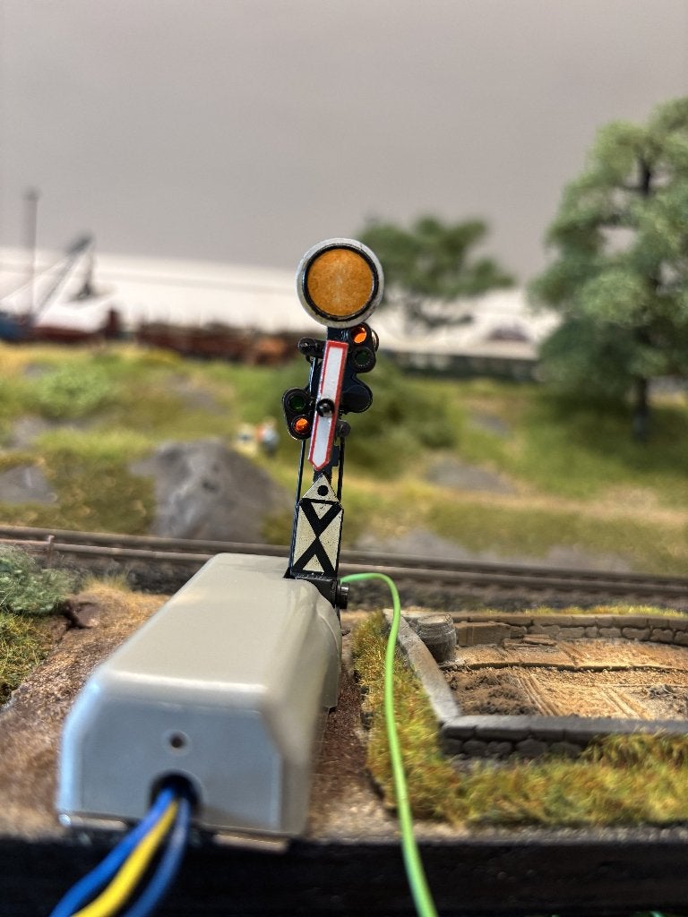 Märklin 7037 Signal avant vintage, Analogique, Enlèvement ou Envoi, Courant alternatif, Utilisé