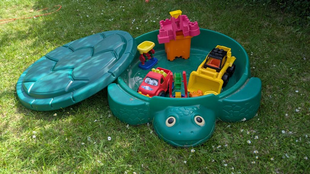Om weg te geven - Little Tikes schildpadzandbak - uitstekend, Ophalen