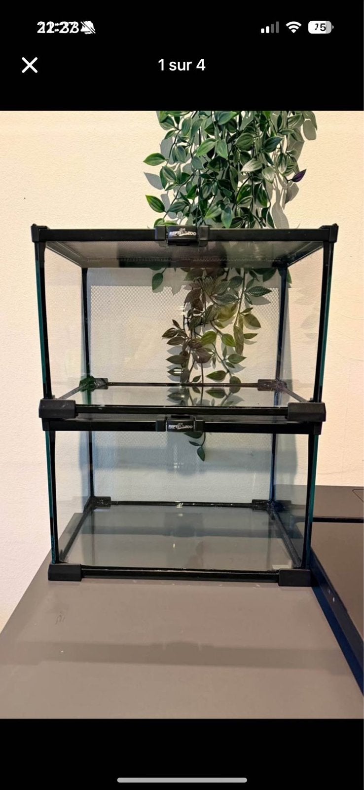 2 Terrarium 45.45.60cm, Enlèvement ou Envoi, Comme neuf