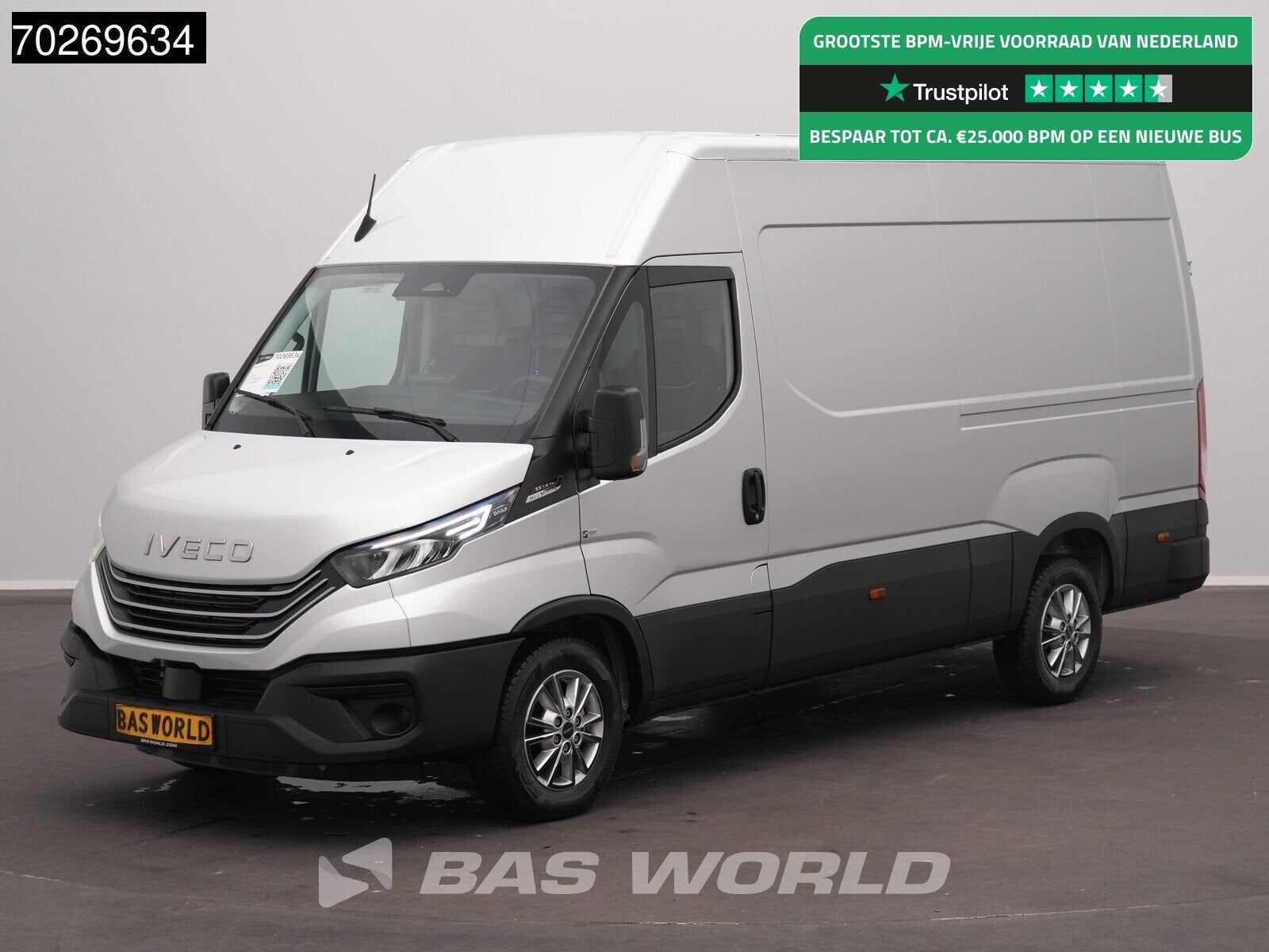 Iveco Daily 35S21 BPM VRIJ! 3.0L Automaat 210PK 3,5t Trekhaa, Auto's, Stof, Euro 6, 4 cilinders, Iveco