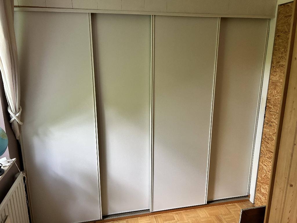 4 portes coulissantes pour placard, Métal, Comme neuf, Plusieurs portes, 50 à 100 cm