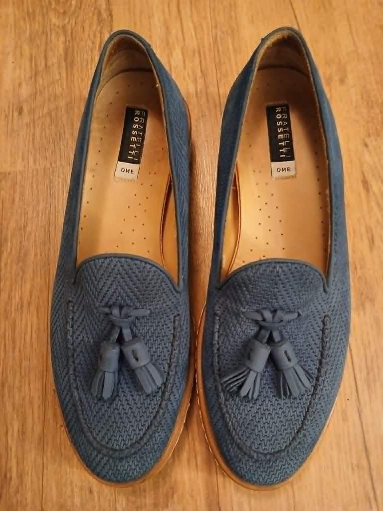Chique Fratelli Rosetti T38 instappers, Schoenen met lage hakken, Blauw, Ophalen of Verzenden, Zo goed als nieuw