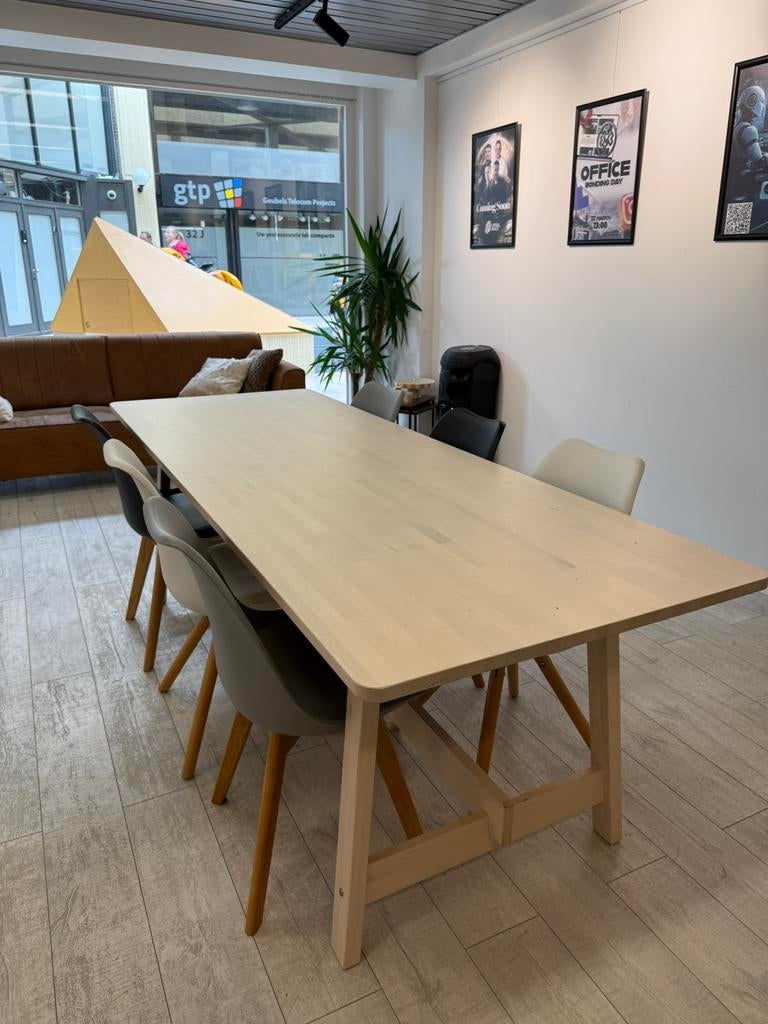 Grote eettafel, Huis en Inrichting, Tafels | Eettafels, Ophalen, 200 cm of meer, 50 tot 100 cm, Zo goed als nieuw