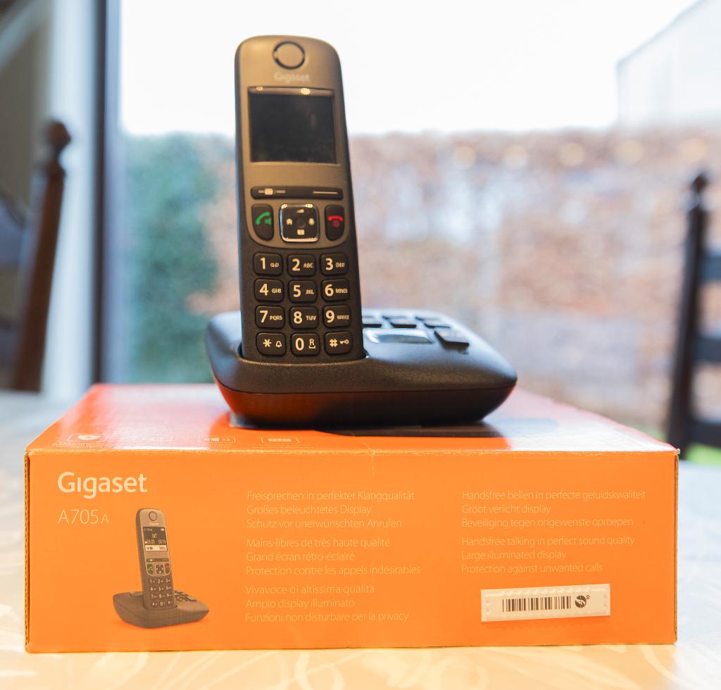 Draagbare telefoon met antwoordapparaat, Télécoms, Téléphones fixes | Combinés & sans fil, Comme neuf, 1 combiné, Enlèvement