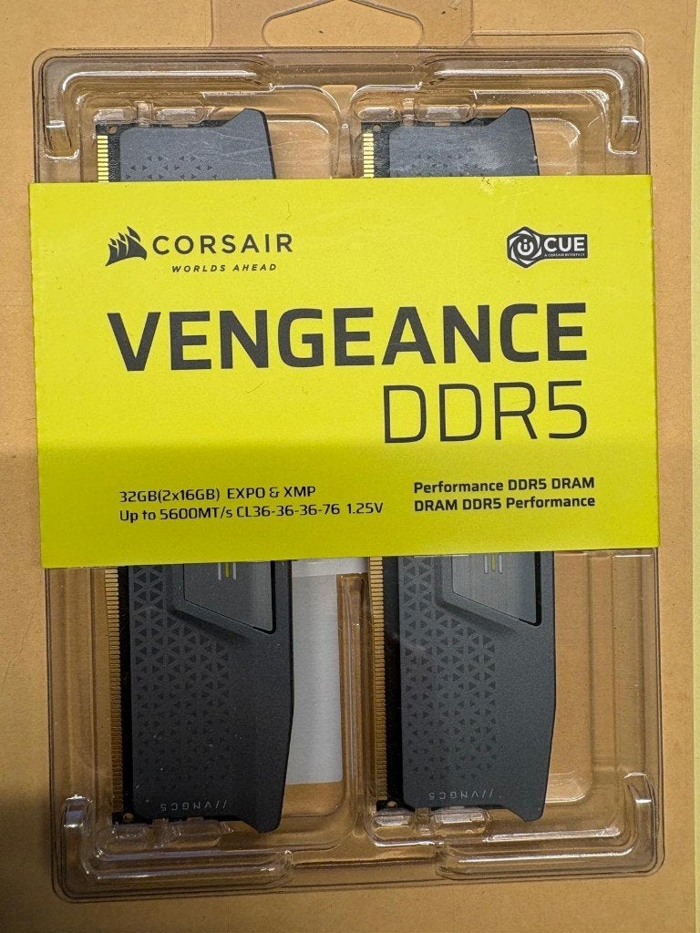 Corsair Vengeance DDR5 32GB (2x16GB) 5600MHz CL36 RAM, Computers en Software, Ophalen, 32 GB, Nieuw, Desktop