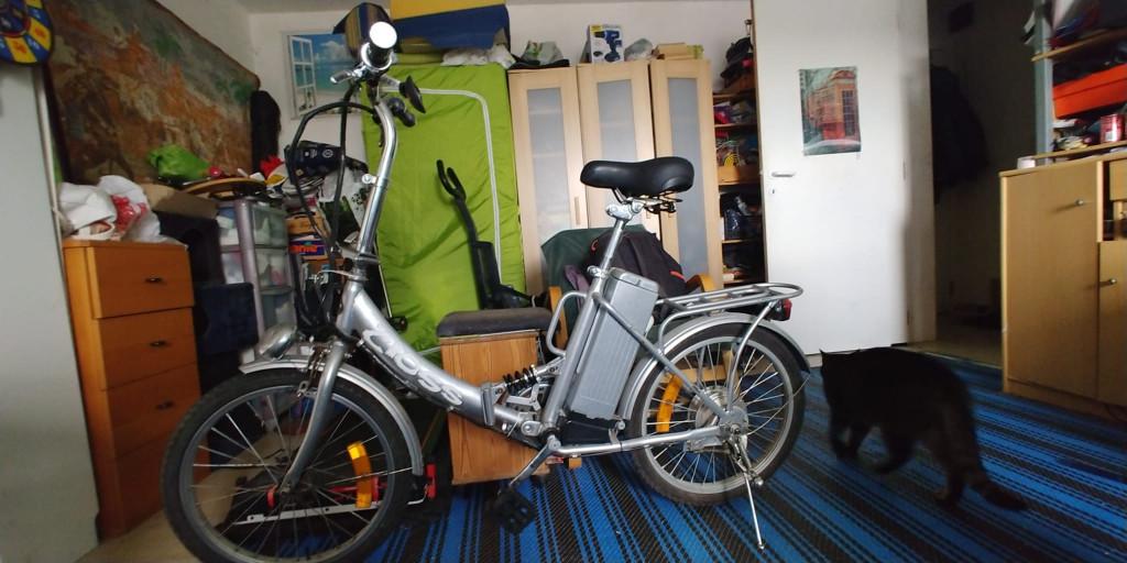 Vélo électrique pliable avec suspension, Enlèvement, Utilisé, Électrique