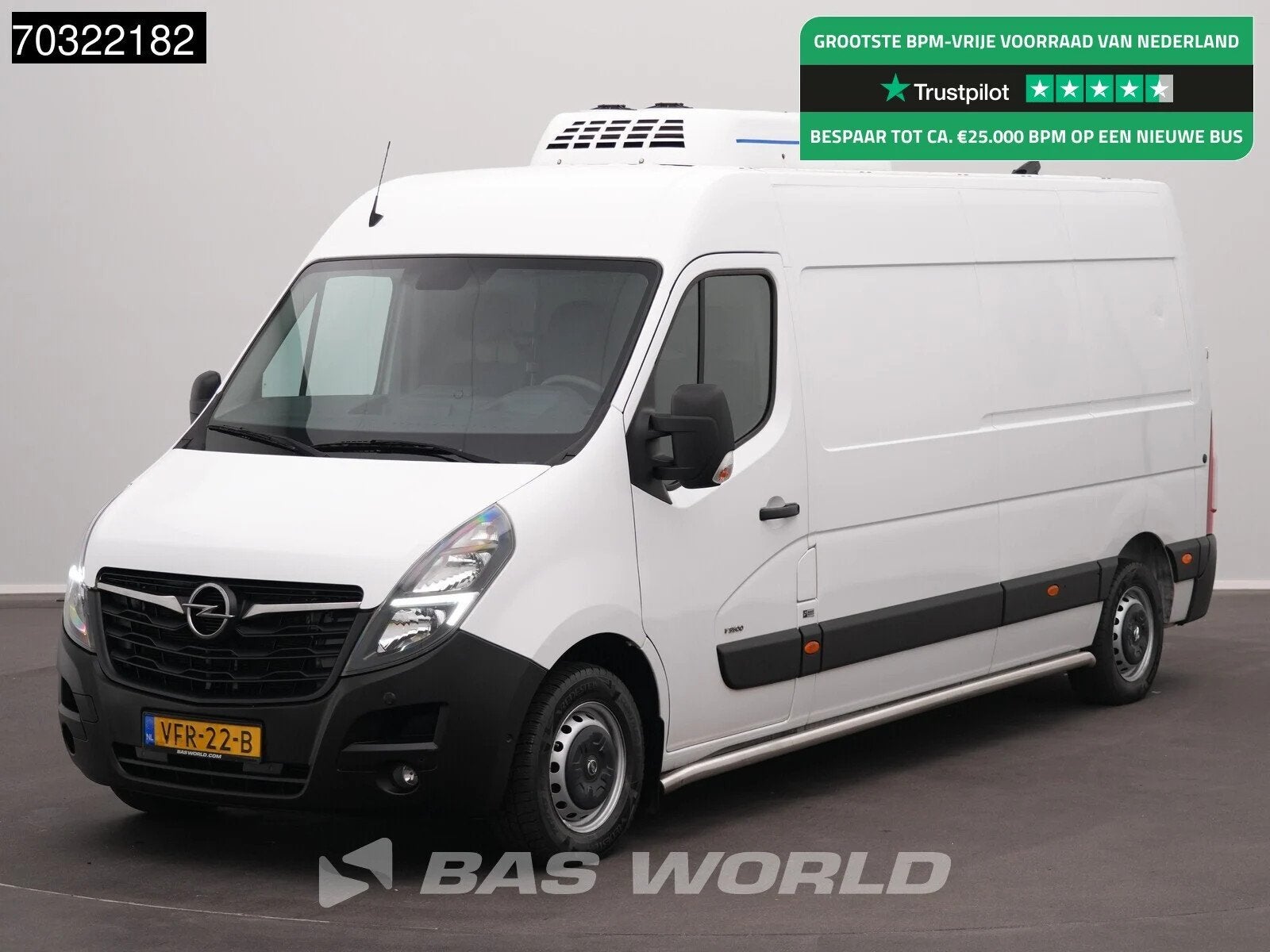 Opel Movano 140PK 500kg D'Hollandia Laadklep Koelwagen L3H2, Autos, Camionnettes & Utilitaires, Achat, Euro 6, Entreprise, 3 places