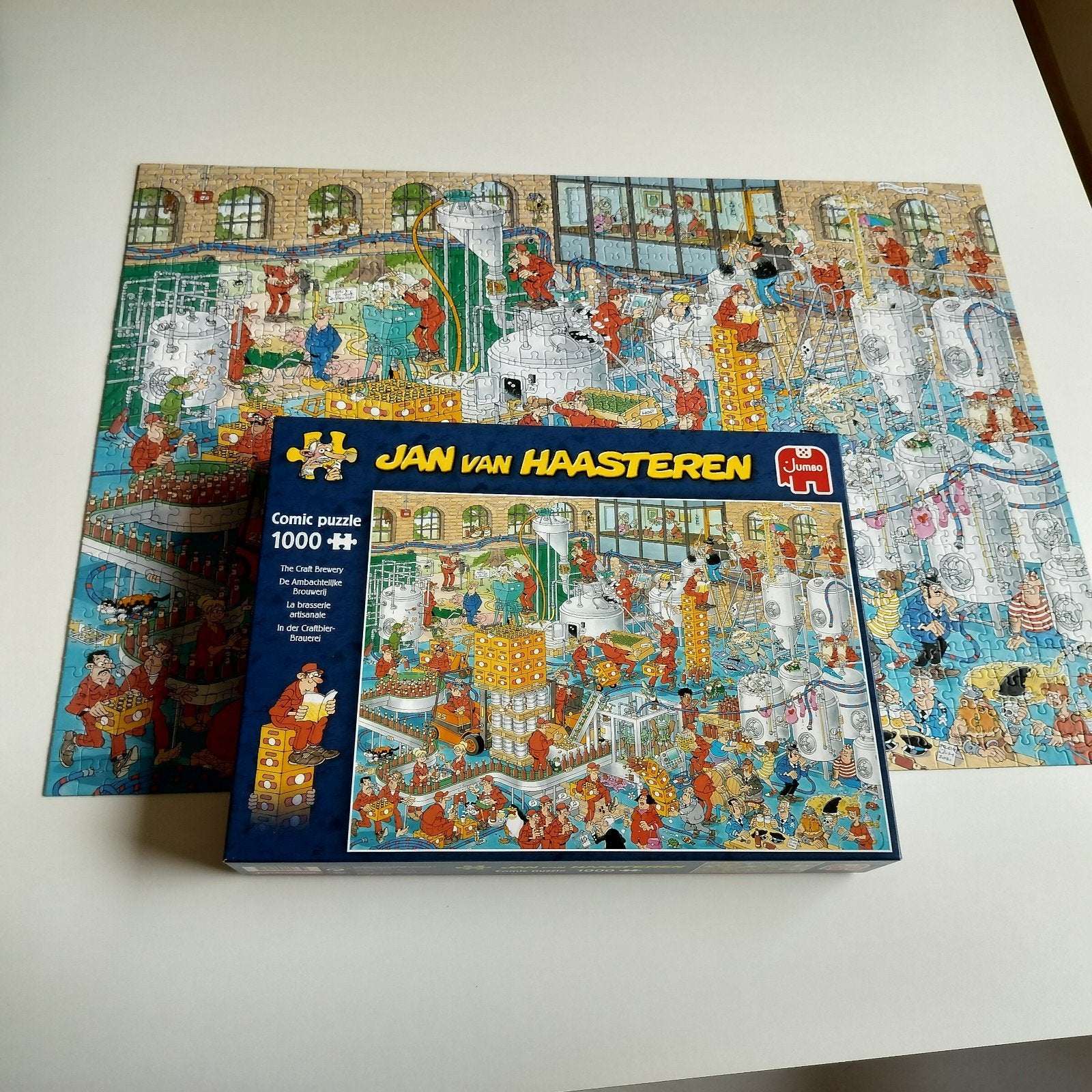 Jan van Haasteren puzzel 1000 stukjes, Ophalen of Verzenden, 500 t/m 1500 stukjes, Zo goed als nieuw, Legpuzzel