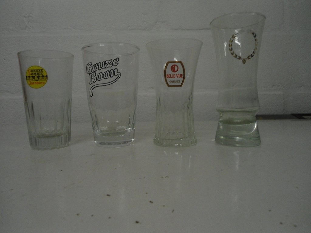 Geuze-, Gueuze- en Grimbergen bierglazen allerlei soorten, Collections, Marques de bière, Neuf, Verre ou Verres, Enlèvement ou Envoi