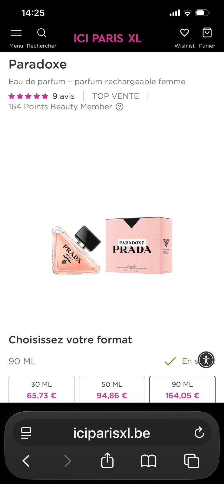 Eau de parfum Prada Paradoxe 90ml, Handtassen en Accessoires, Uiterlijk | Parfum, Nieuw, Ophalen of Verzenden