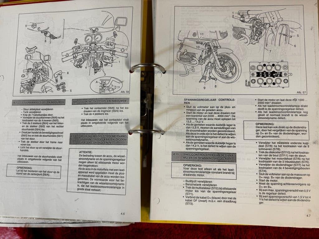 Nederlands Werkboek voor moto Bmw R65 tot R100 tekoop, Motos, Particulier