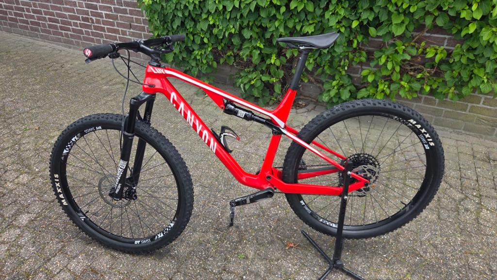 Zeer mooie Canyon Lux SL , full carbon, GX AXS, SLV remmen, Fully, 49 tot 53 cm, Zo goed als nieuw, Schijfrem