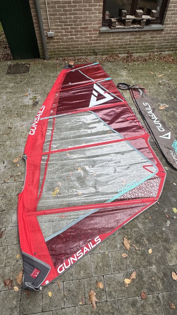 SET VAN 5 ZEILEN, 3 MASTEN: GUN, NEILPRYDE, SEVERNE 790€, Watersport en Boten, Ophalen, Overige merken, Complete set