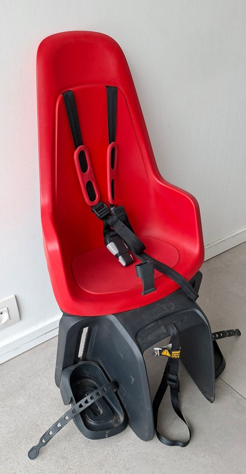 Bobike maxi one fietsstoeltje rood, Ophalen, Achterzitje, Bobike, Gebruikt