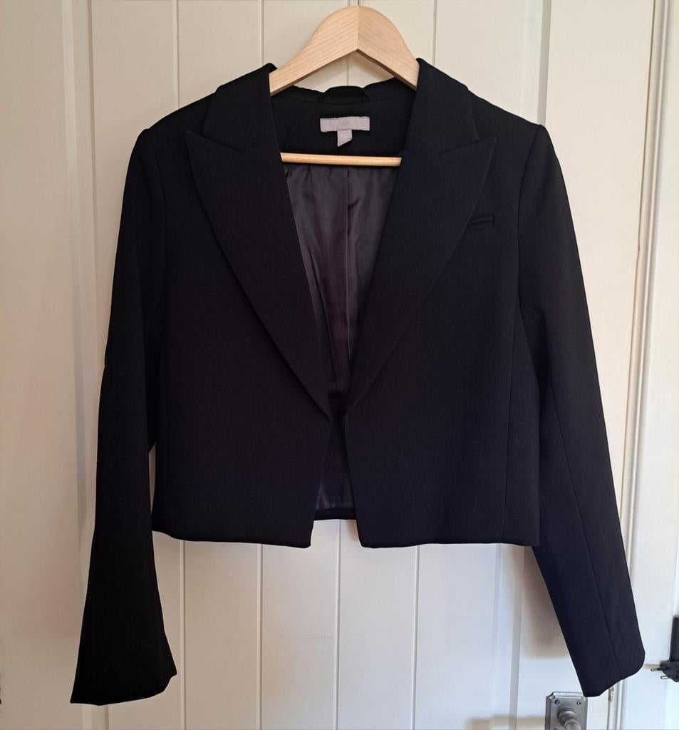 Kort gekleed vestje van H&M maat 40, Maat 38/40 (M), H&M, Zwart, Ophalen of Verzenden