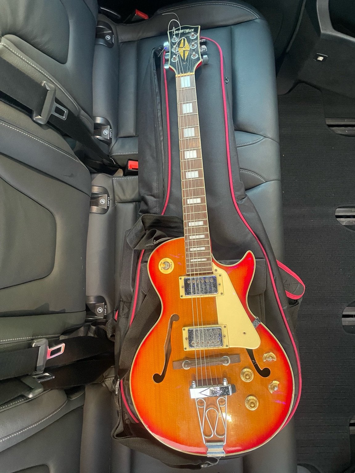 Vintage elektrische gitaar, Gibson ES-355 stijl, Ophalen of Verzenden, Gebruikt, Semi-solid body, Overige merken
