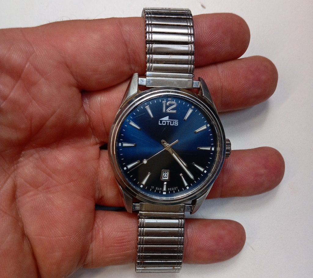 POLSHORLOGE LOTUS MODEL 18693 HORLOGE HEREN, Overige merken, Staal, Gebruikt, Polshorloge