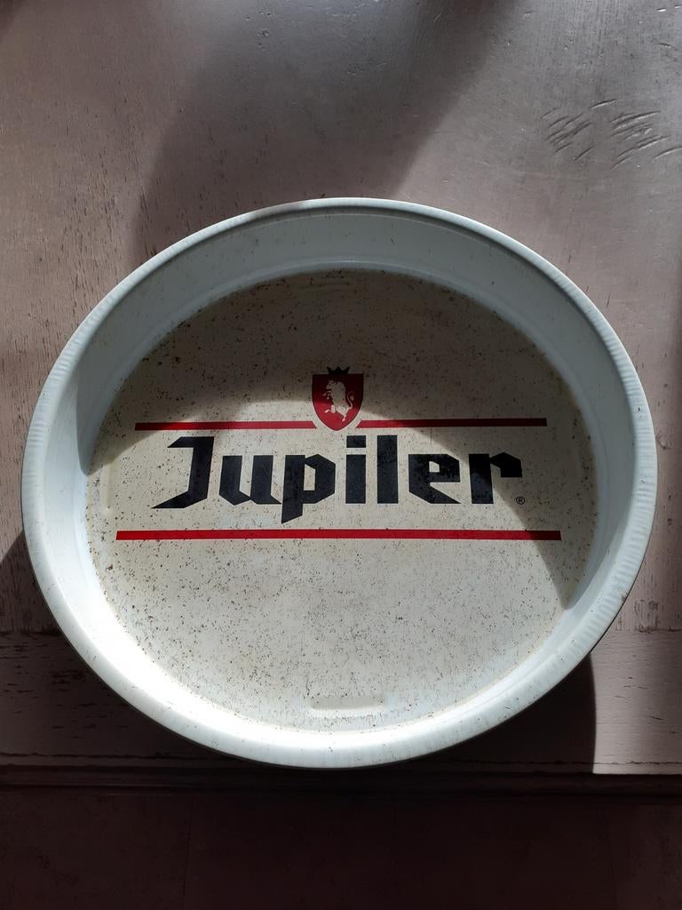 Jupiler bierplaat, Verzamelen, Biermerken, Ophalen of Verzenden, Gebruikt, Reclamebord, Plaat of Schild, Jupiler
