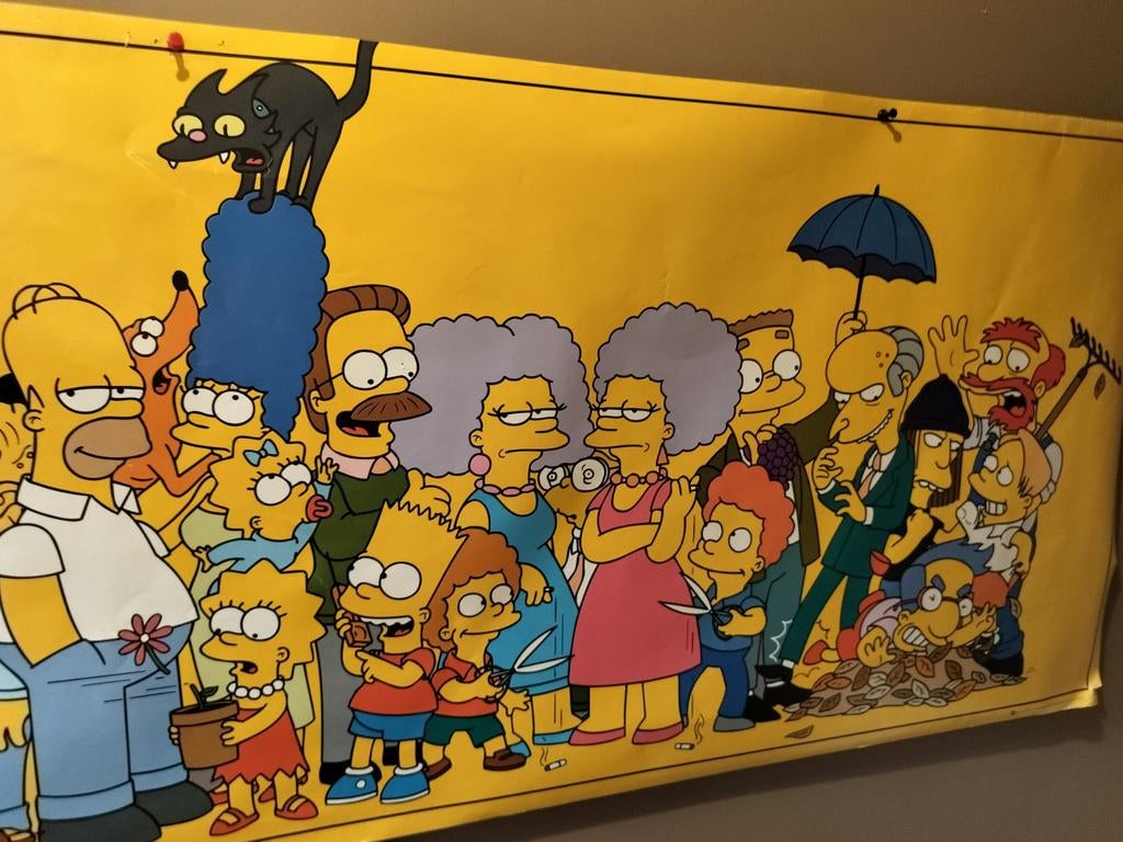 Lang werpige poster Simpsons, bieden, Ophalen