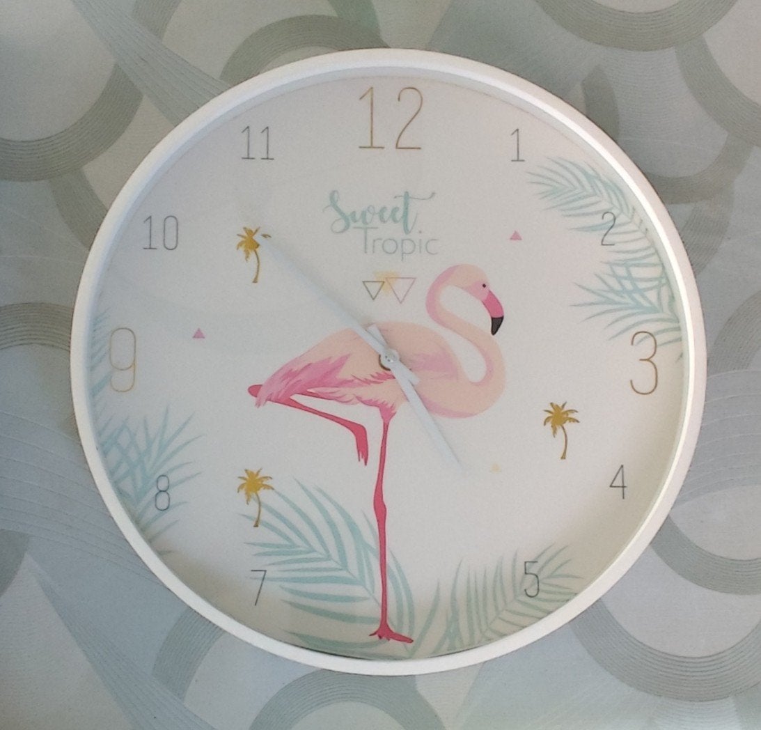 Wandklok Flamingo, Antiek en Kunst, Ophalen
