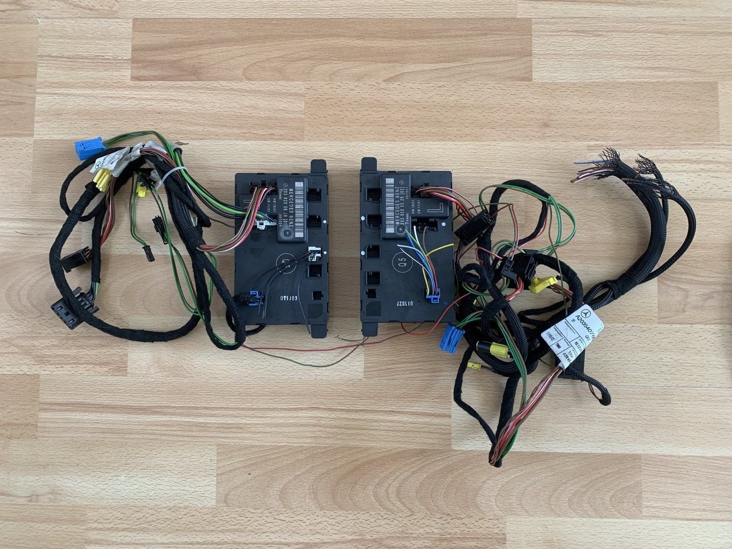 mercedes C klasse W203 portier module L + R 2001 tot 2007, Utilisé, -, -, Enlèvement ou Envoi