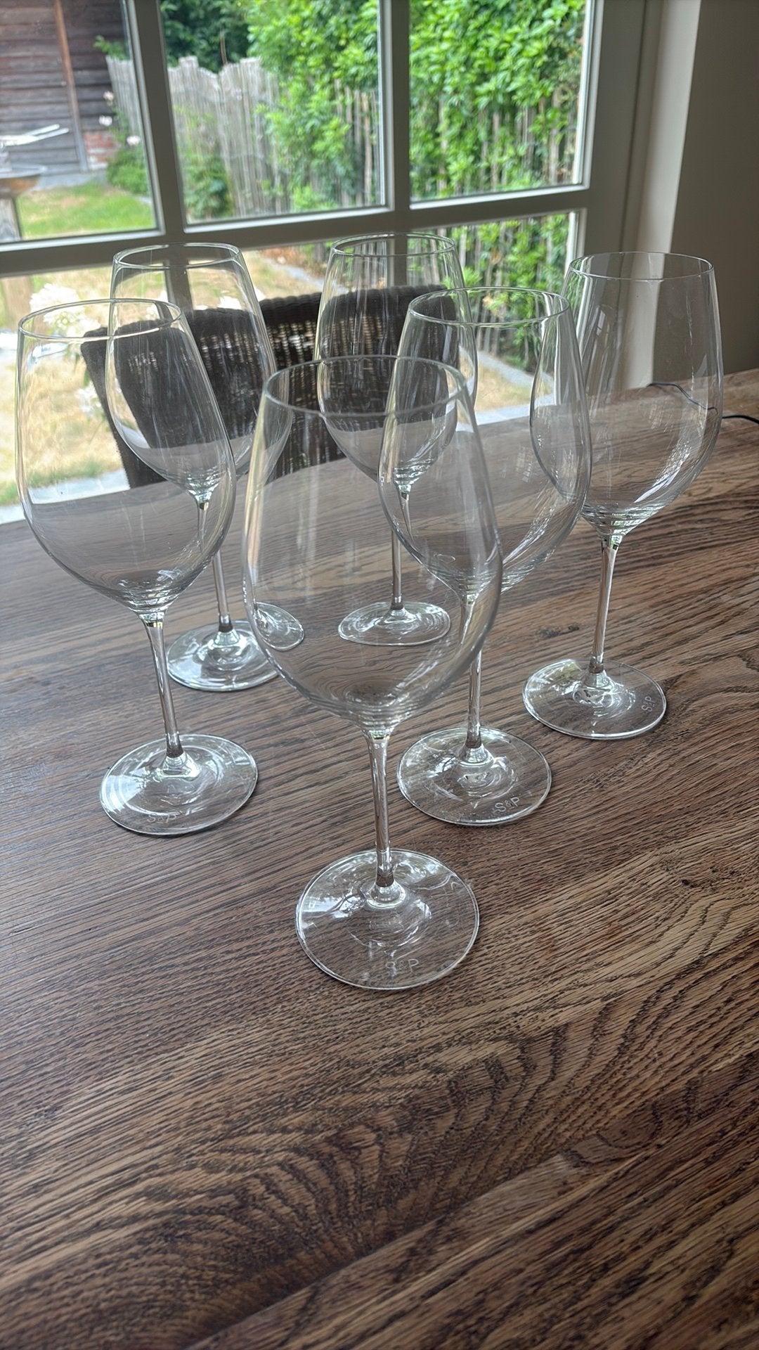 Prachtige mooie rodewijnglazen S&P, Verzamelen, Glas en Drinkglazen, Ophalen, Nieuw, Overige typen