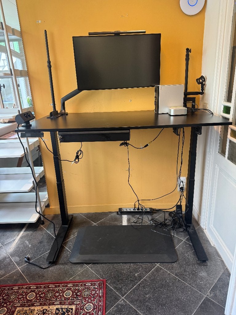 Jarvis Bamboo Standing Desk, Ophalen, Kabelgoot, Gebruikt, Overige materialen