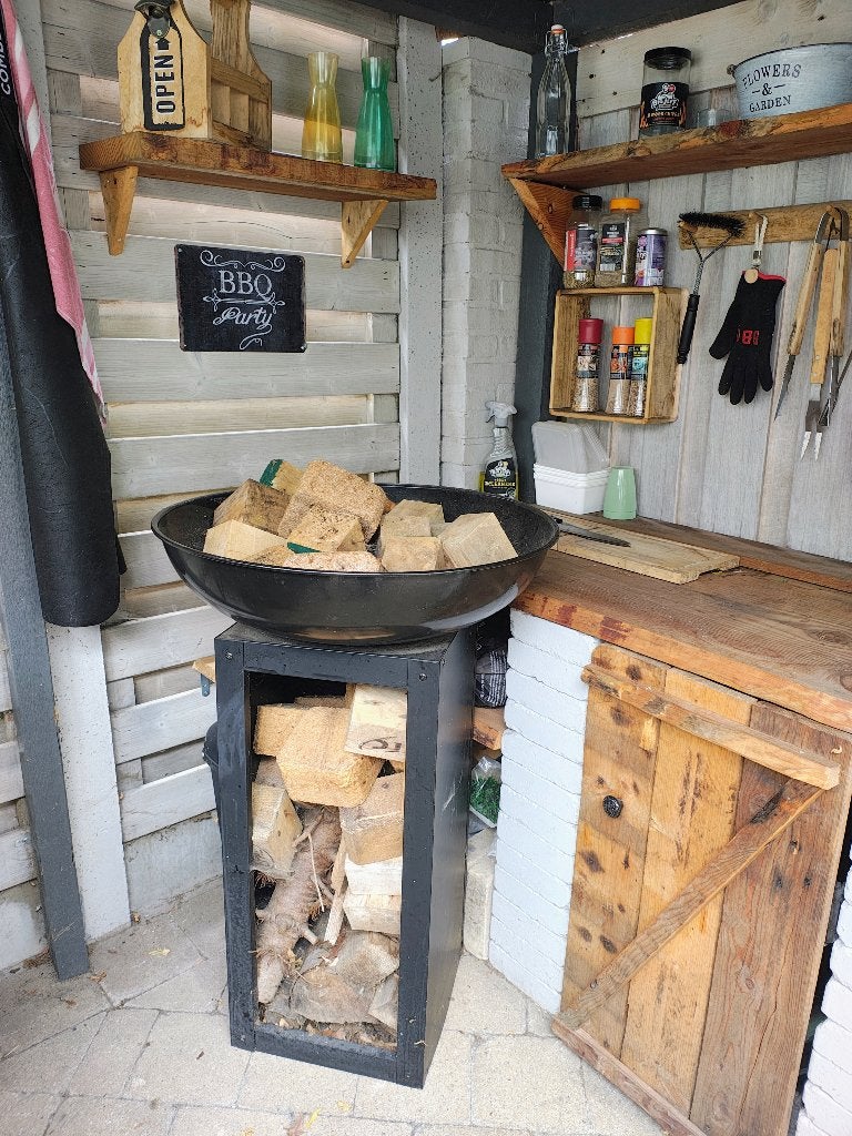 Vuurkorf (BBQ), Jardin & Terrasse, Paniers de feu, Enlèvement, Comme neuf, Foyer