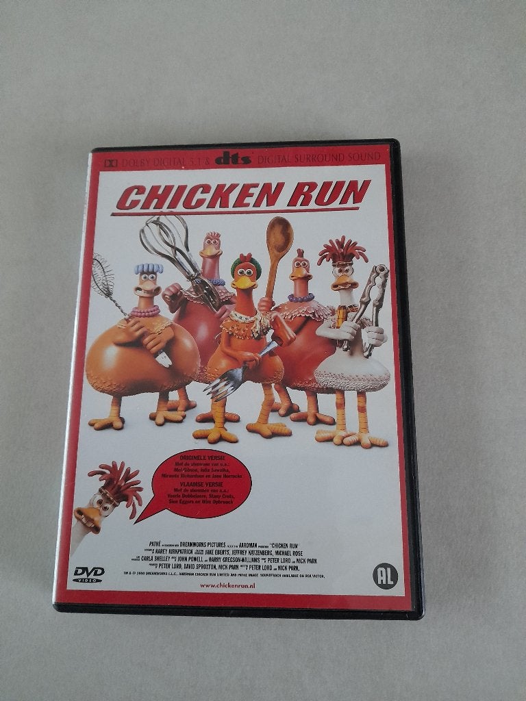 Dvd Chicken Run - Vlaamse stemmencast, Cd's en Dvd's, Ophalen of Verzenden, Zo goed als nieuw