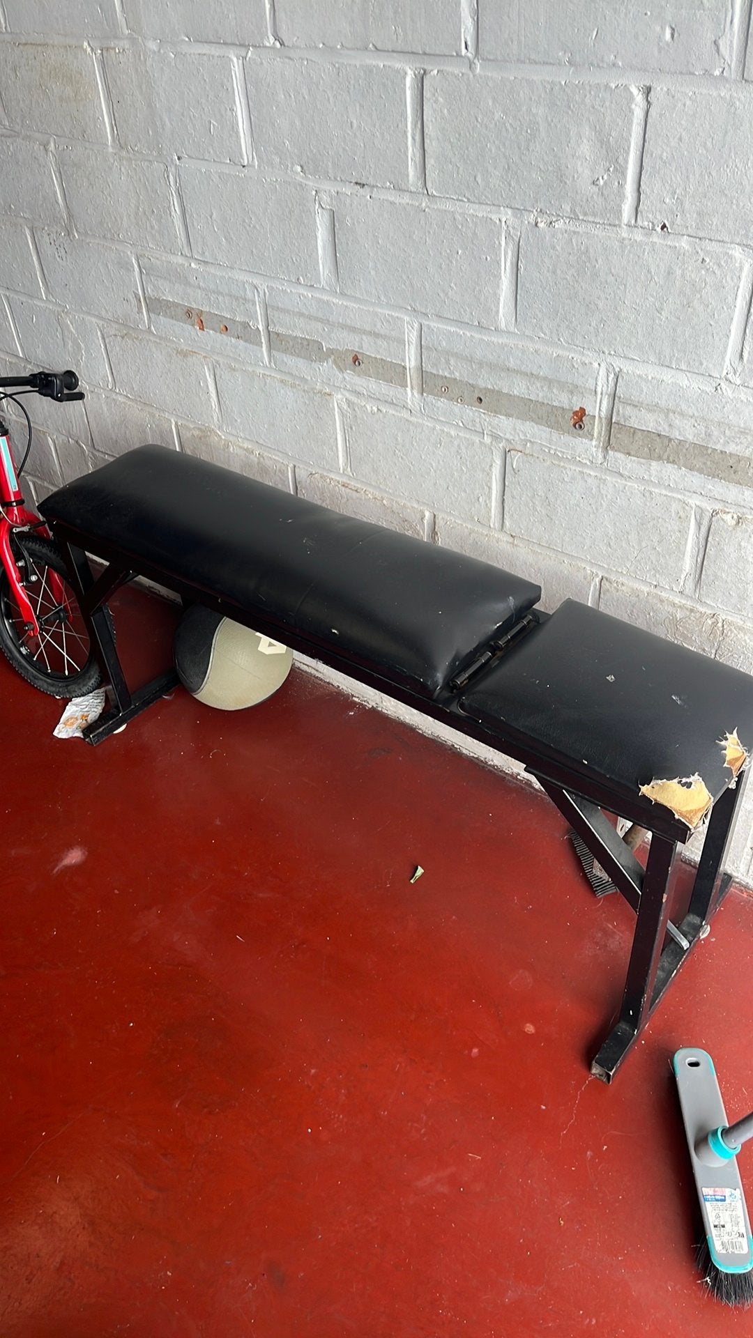 Fitnessbank gratis, Sport en Fitness, Fitnessmaterialen, Ophalen of Verzenden, Zo goed als nieuw, Fitnessbank
