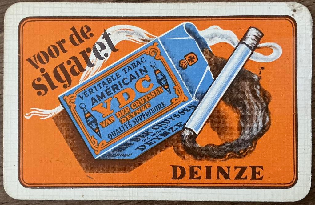 Carte à jouer V.D.C DEINZE, Enlèvement ou Envoi, Comme neuf, Carte(s) à jouer