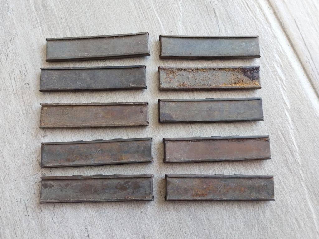 10x Duitse wo1 clipsen mauser, Ophalen of Verzenden