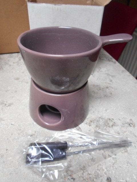 Nieuwe chocolade fondue-set, Ophalen of Verzenden, Nieuw, Aardewerk