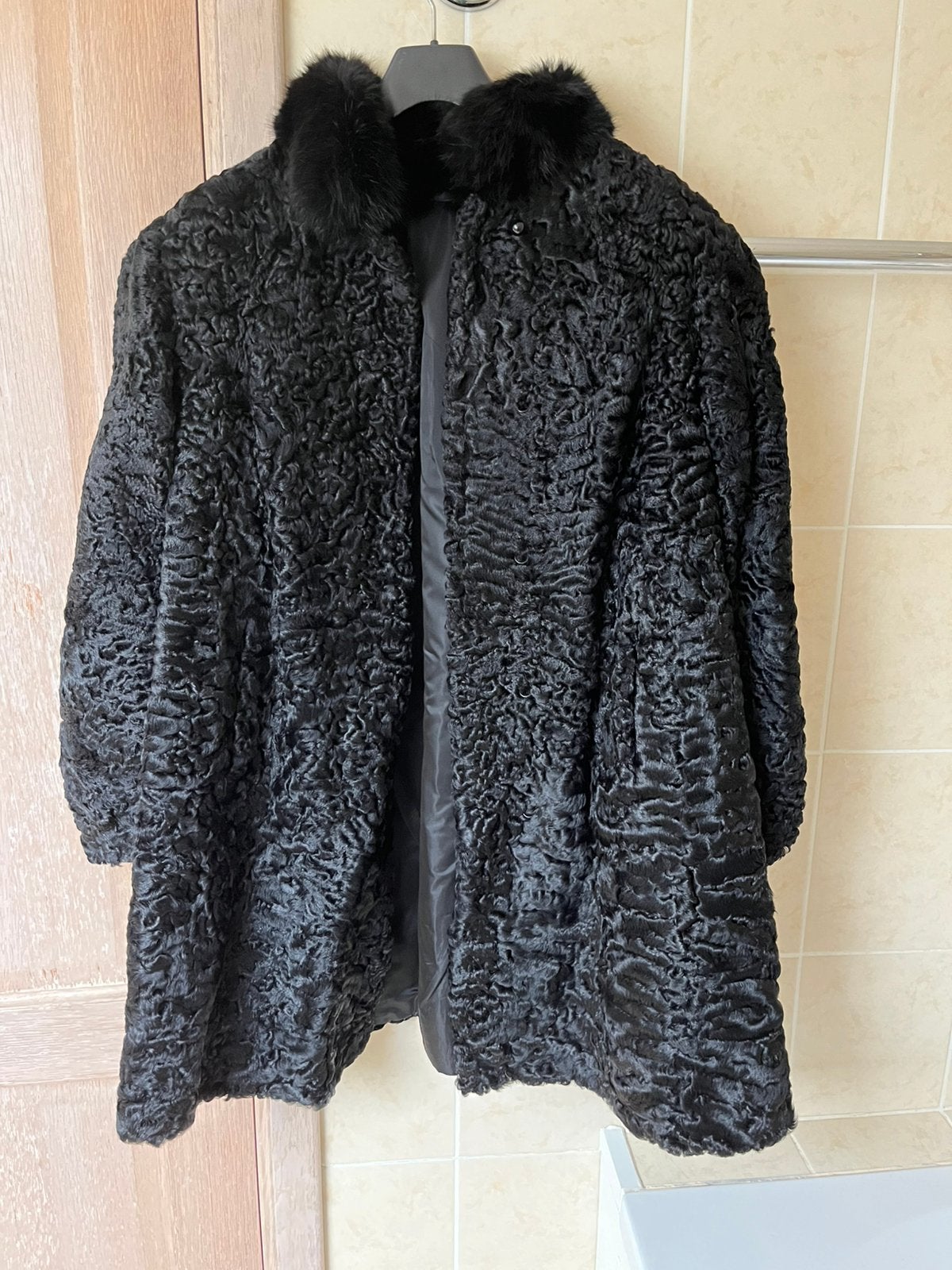 Pelsmantel, 87 cm lang, maat 40., Ophalen of Verzenden, Gedragen, Maat 38/40 (M)