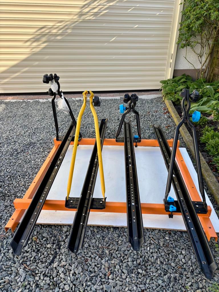 Fietsendrager voor montage op aanhangwagen, Autos : Divers, Porte-vélos, Comme neuf, 3 vélos ou plus, Enlèvement