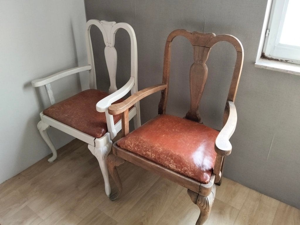 2 Fauteuils style Queen Anne, Antiek en Kunst, Ophalen